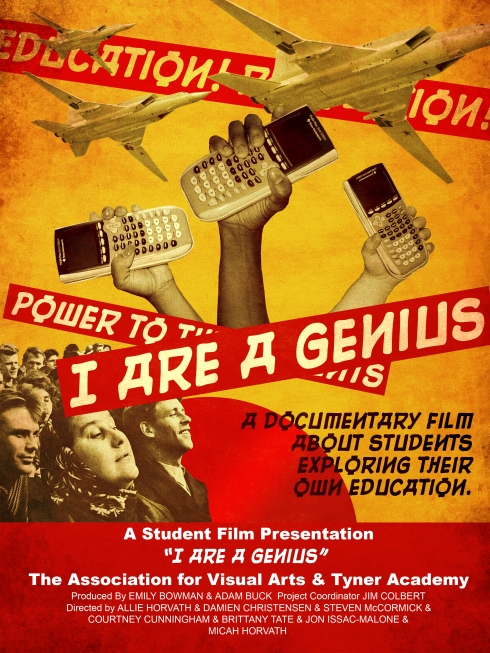 Promotional poster for "I Are A Genius."